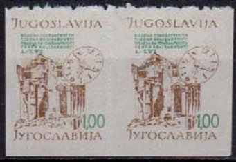Yugoslavia Macedonia Stamps Earthquake Skopje Station Clock 1991